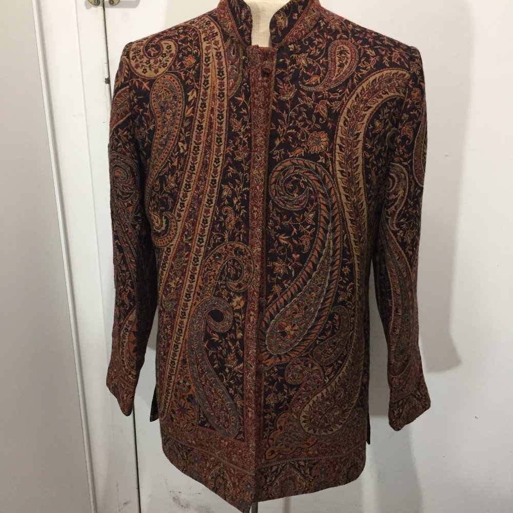 VINTAGE MULTICOLOR TALL JACKETS SIZE 40